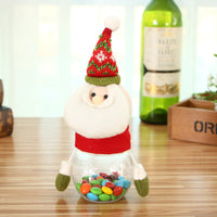 HKM-368915 Christmas-Themed Candy Jar for Kids - Festive Storage for Sweets and Chocolates, 8x17CM