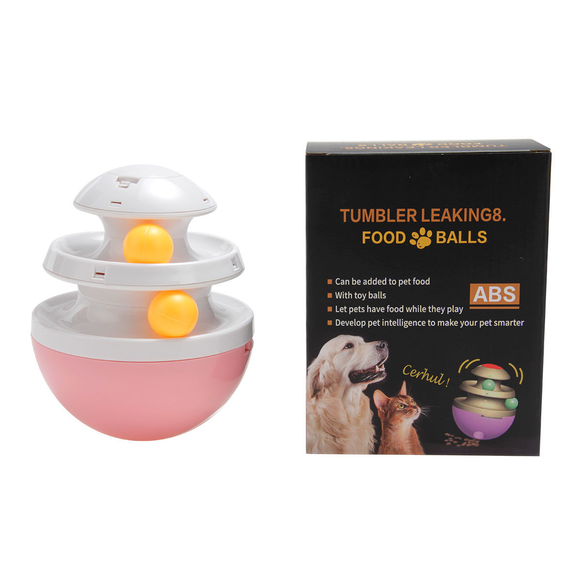 HKM-368915 Interactive Dog Cup, Dog Food Dispenser, Leaky Ball