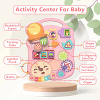 HKM-369107 3-in-1 Multifunctional Baby Walker and Activity Center - Adjustable Infant Stroller with Foldable Design, Suitable for Ages 0-3 Years