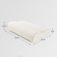 HKM-369107 Low Profile Memory Foam Pillow with Breathable Cotton Cover - Soft Support for Cervical Spine