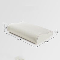 HKM-369107 Low Profile Memory Foam Pillow with Breathable Cotton Cover - Soft Support for Cervical Spine