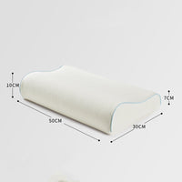 HKM-369107 Low Profile Memory Foam Pillow with Breathable Cotton Cover - Soft Support for Cervical Spine