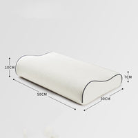 HKM-369107 Low Profile Memory Foam Pillow with Breathable Cotton Cover - Soft Support for Cervical Spine