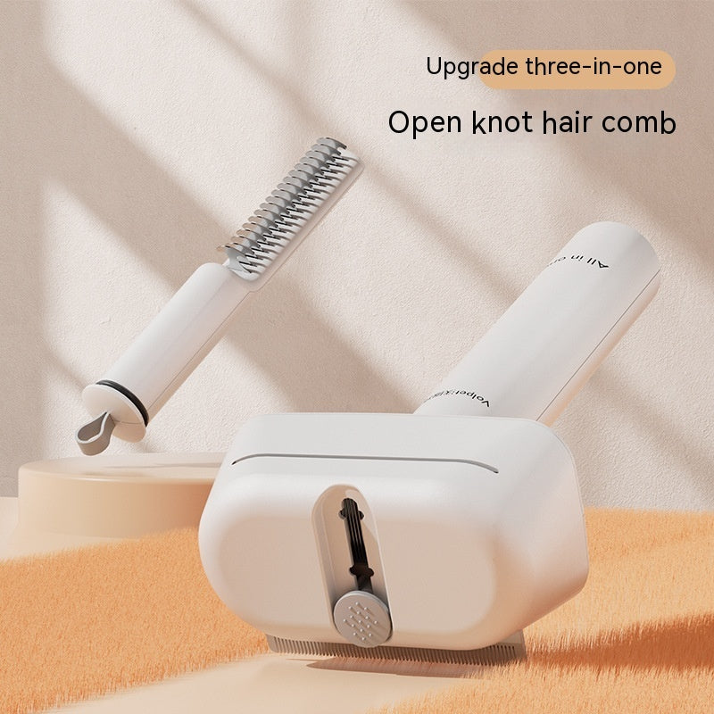 HKM-369235 3-in-1 Pet Dematting Comb for Cats and Dogs with Ergonomic Handle