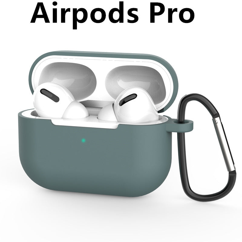 HKM-369363 Silicone Earphone Sleeve with Hanging Buckle for AirPods Pro