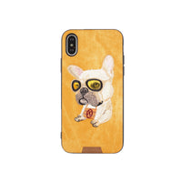 HKM-369555 Embroidered Cat and Dog Phone Case – 360° Protective TPU Cover