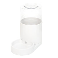 HKM-369811 Automatic Cat Water Fountain and Feeder - 28x16x27cm Pure White Pet Tableware