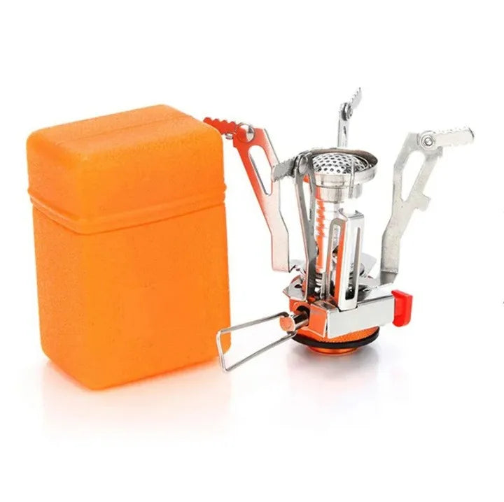 KTX-369811 Compact Portable Gas Stove for Camping and Hiking with Storage Box