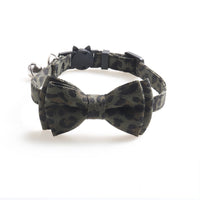 HKM-370003 New Leopard Pattern Pet Collar Cat Collar With Bell Cat Collar Factory Direct Sales