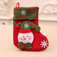 HKM-370067 Christmas Stocking Bag for Festive Decoration, Flannel Design, Various Fun Characters