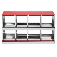 HKM-370067 Dismantling And Installation Of Iron Red Feeding Supplies For An 8-compartment Sloping Roof House