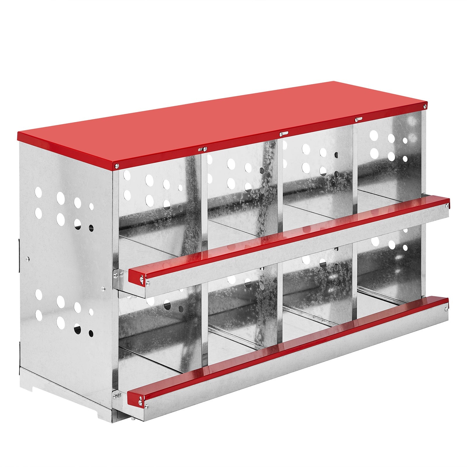 HKM-370067 Dismantling And Installation Of Iron Red Feeding Supplies For An 8-compartment Sloping Roof House