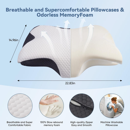 HKM-370131 Airplane-Shaped Neck Pillow for Travel and Office Comfort and Support