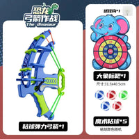 HKM-370131 Dinosaur Sticky Ball Dartboard Toy Set for Outdoor Fun and Learning