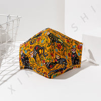 HKM-370131 Halloween-Themed Cotton Mask, Soft Cotton Cloth, Ideal for Festive Apparel, Size 24x15.5cm