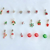 HKM-370259 Children's Advent Festival Bracelet and Necklace Set with Christmas Ornaments