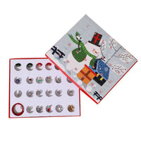 HKM-370259 Children's Advent Festival Bracelet and Necklace Set with Christmas Ornaments