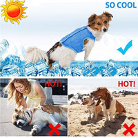 HKM-370259 Cooling Vest for Dogs and Cats - Summer Heat Relief Pet Clothing