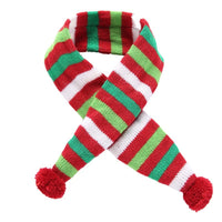 HKM-370323 Festive Dog and Cat Christmas Headgear with Adjustable Velvet Scarf in Red and Green