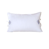 HKM-370451 Pure Cotton Lavender Filler Feather Velvet Pillow - White 48*74cm