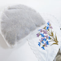 HKM-370451 Pure Cotton Lavender Filler Feather Velvet Pillow - White 48*74cm