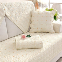HKM-370515 Cotton Non-slip Sofa Cushion Cover for All Seasons in Various Sizes and Pastoral Designs