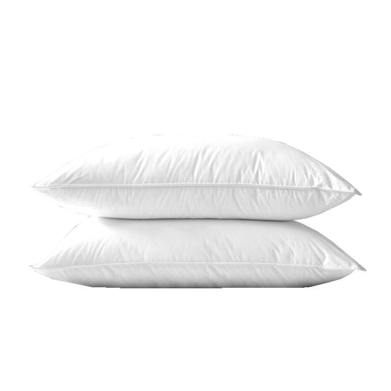 HKM-370579 White Goose Feather Pillow with Pure Cotton Fleece-Proof Fabric - 48x74cm