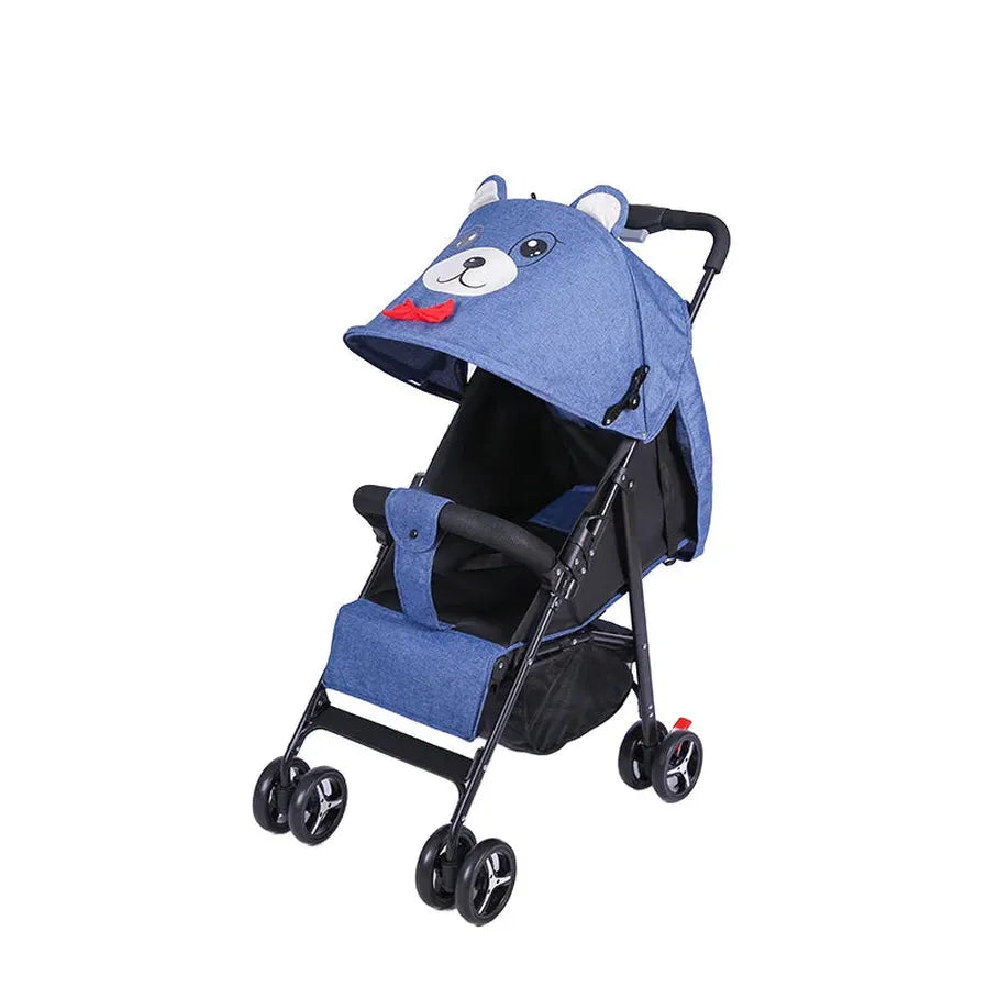 KTX-370643 Lightweight Foldable Baby Stroller for Infants and Toddlers (0-36 Months) in Cat/Rabbit Design