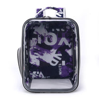 HKM-370643 Transparent Cartoon Space Capsule Pet Backpack - Breathable and Lightweight Travel Carrier in Multiple Colors