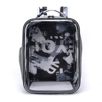 HKM-370643 Transparent Cartoon Space Capsule Pet Backpack - Breathable and Lightweight Travel Carrier in Multiple Colors