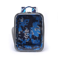 HKM-370643 Transparent Cartoon Space Capsule Pet Backpack - Breathable and Lightweight Travel Carrier in Multiple Colors