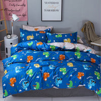 HKM-370771 Simple and Modern Three-Piece Bedding Set with Cool Feeling Polyester Fabric