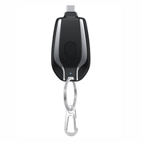 HKM-370835 Ultra-Compact 1500mAh Mini Power Emergency Pod Keychain Charger with Type-C Fast Charging Capability