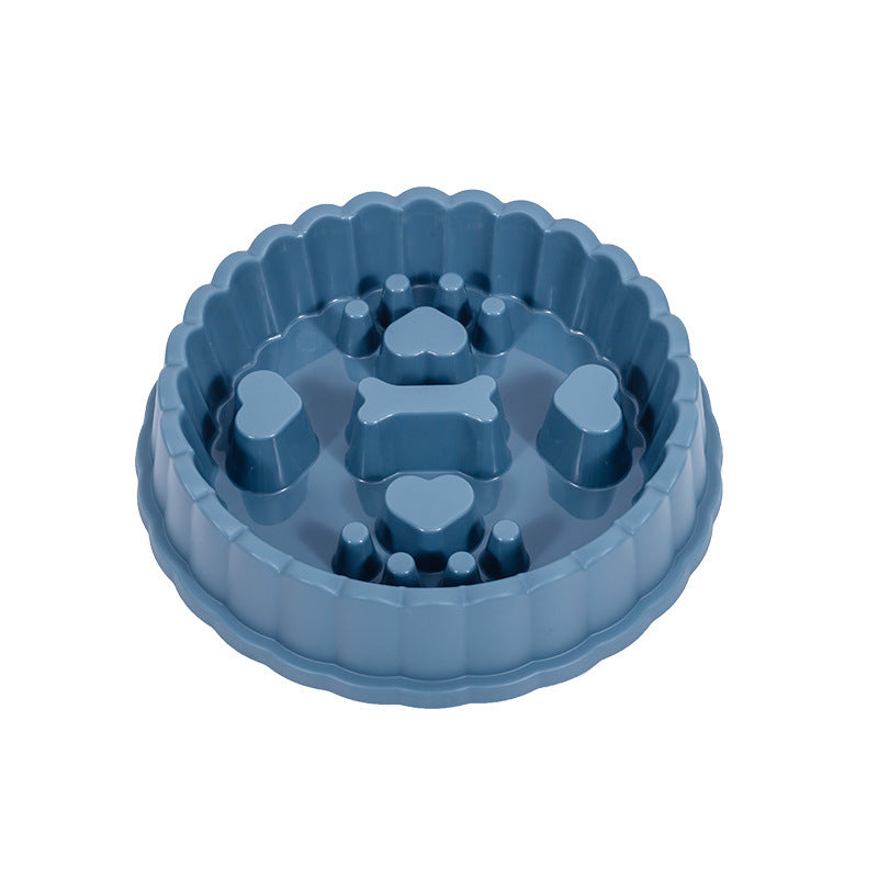 HKM-370963 Anti-Choking Slow Feeder Bowl for Dogs and Cats - 27x5.5cm, PP Material