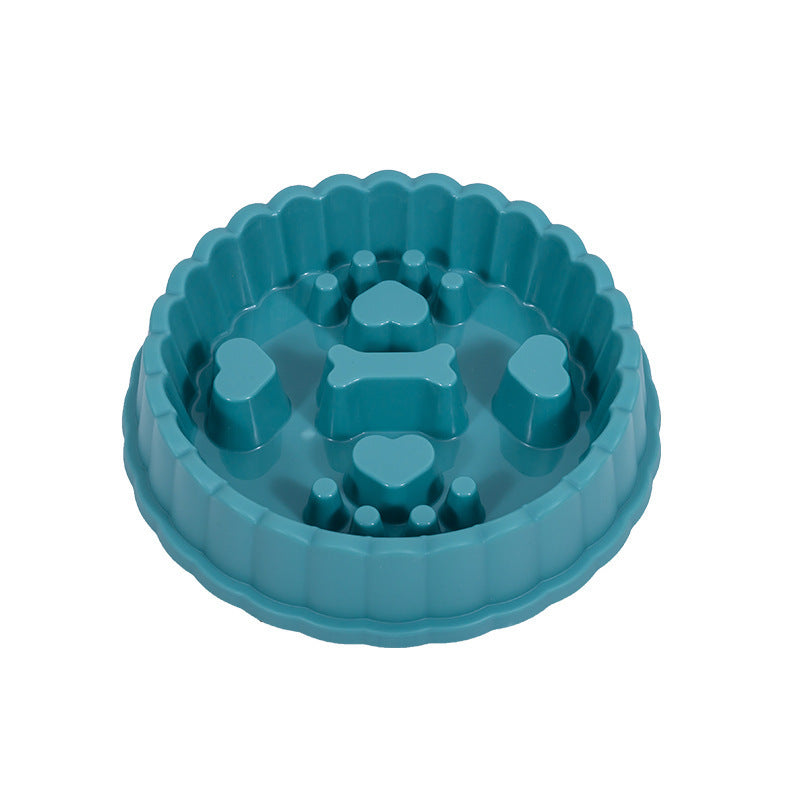 HKM-370963 Anti-Choking Slow Feeder Bowl for Dogs and Cats - 27x5.5cm, PP Material