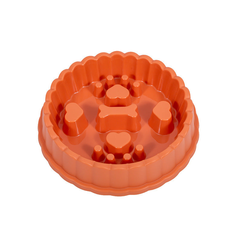 HKM-370963 Anti-Choking Slow Feeder Bowl for Dogs and Cats - 27x5.5cm, PP Material