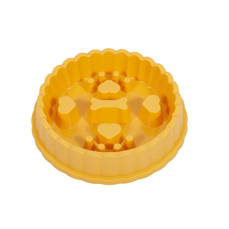 HKM-370963 Anti-Choking Slow Feeder Bowl for Dogs and Cats - 27x5.5cm, PP Material