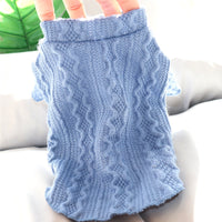 HKM-371411 Cozy Dog Sweater in Blue and Purple – Warm Fleece Winter Apparel for All Breeds