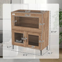 HKM-371603 30 Gallon Stackable Reptile Tank with Storage Cabinet for Lizards, Snakes, and Small Animals