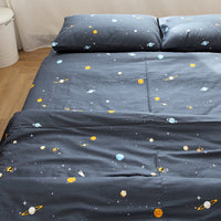 HKM-371603 Anime Pattern Cotton Duvet Cover and Bed Sheet Set in Various Sizes
