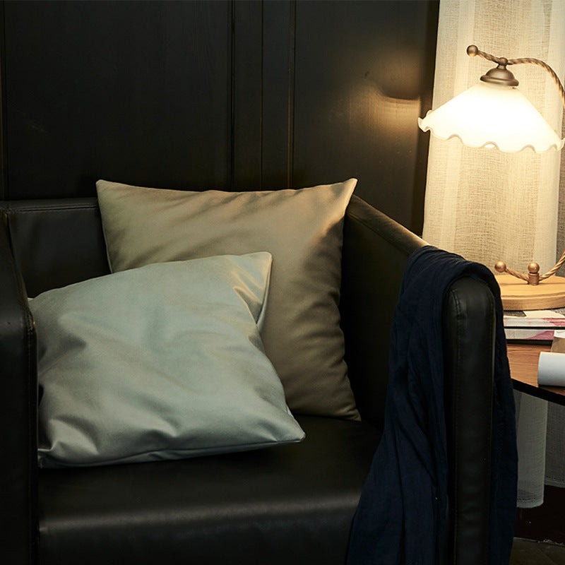 HKM-371667 Modern Soft Faux Leather Sequin Cushion Cover in Various Colors, 45x45cm