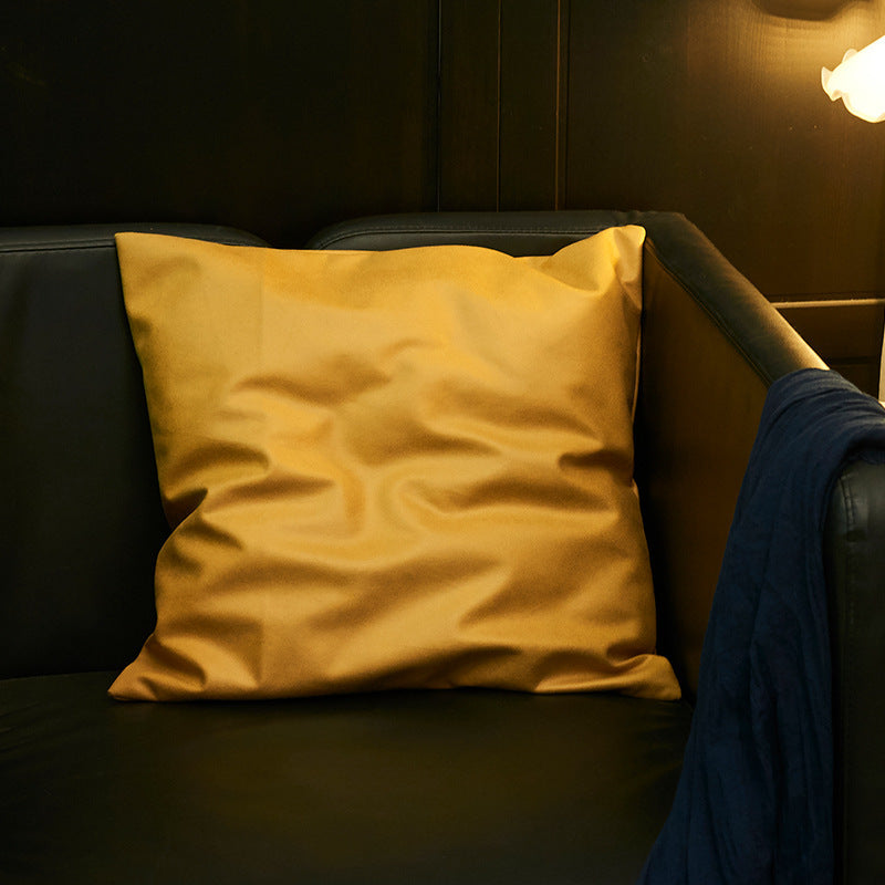 HKM-371667 Modern Soft Faux Leather Sequin Cushion Cover in Various Colors, 45x45cm
