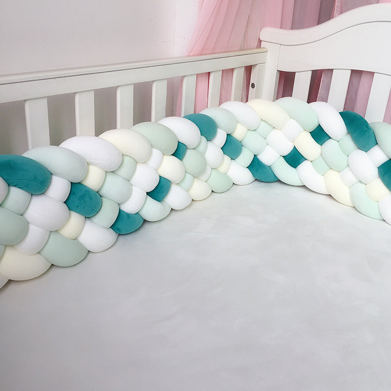 HKM-371731 Hand-woven Long Knotted Pillow in Solid Color Six-Strand Design, Soft Spandex Fabric with Polyester Filling