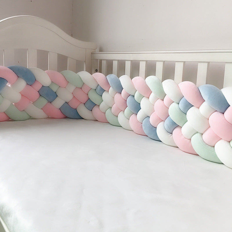 HKM-371731 Hand-woven Long Knotted Pillow in Solid Color Six-Strand Design, Soft Spandex Fabric with Polyester Filling