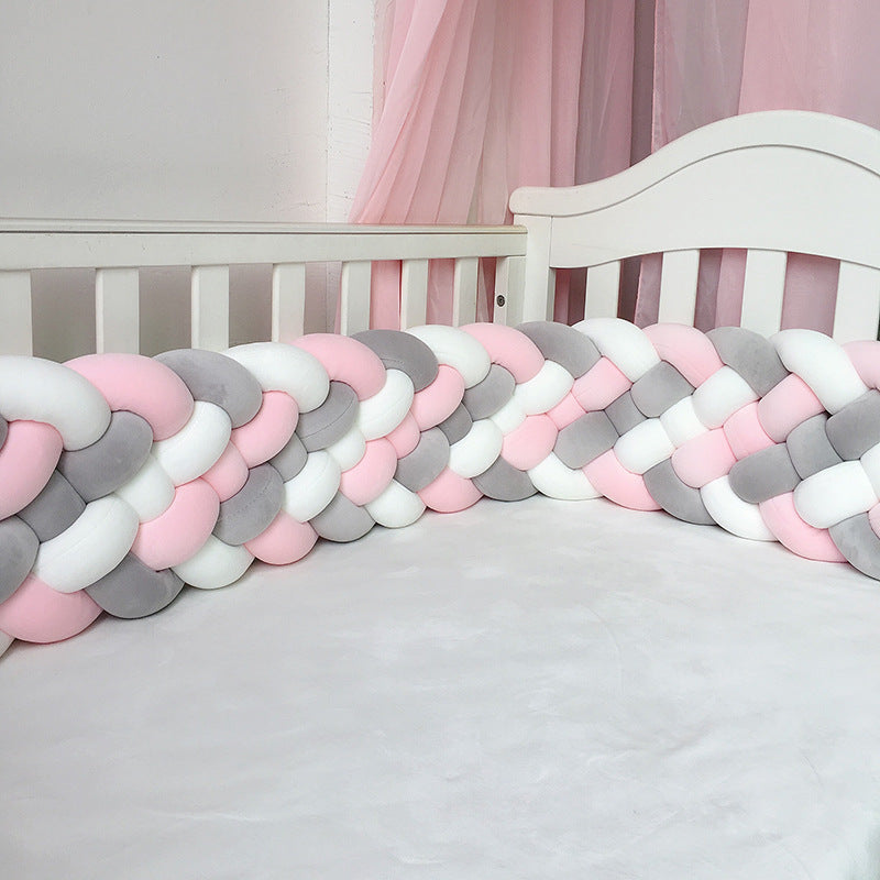 HKM-371731 Hand-woven Long Knotted Pillow in Solid Color Six-Strand Design, Soft Spandex Fabric with Polyester Filling