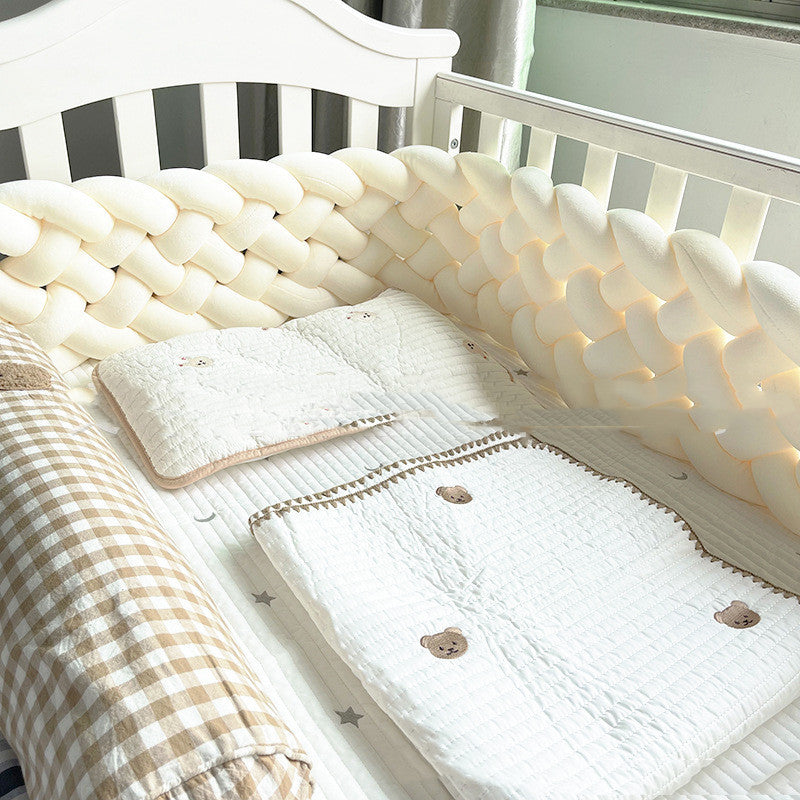 HKM-371731 Hand-woven Long Knotted Pillow in Solid Color Six-Strand Design, Soft Spandex Fabric with Polyester Filling