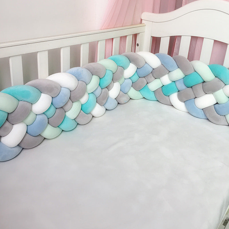 HKM-371731 Hand-woven Long Knotted Pillow in Solid Color Six-Strand Design, Soft Spandex Fabric with Polyester Filling