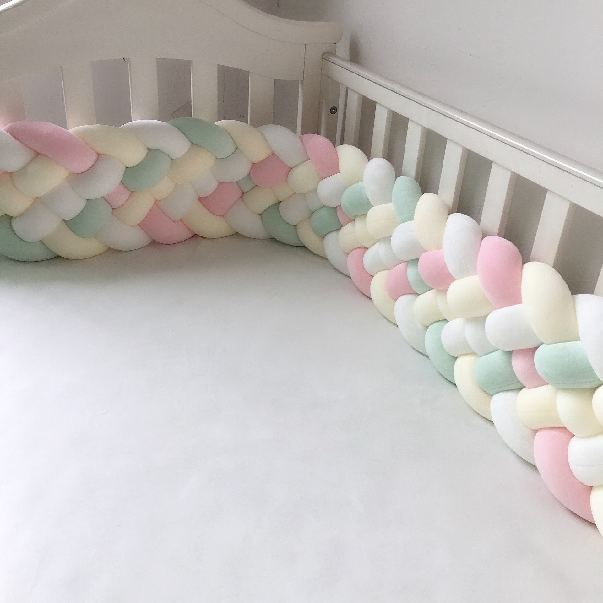 HKM-371731 Hand-woven Long Knotted Pillow in Solid Color Six-Strand Design, Soft Spandex Fabric with Polyester Filling
