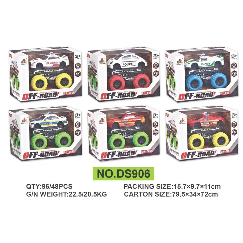 HKM-371859 Inertial Alloy Die-Cast Off-Road Climb Truck Toy with Big Wheels for Ages 3 and Up