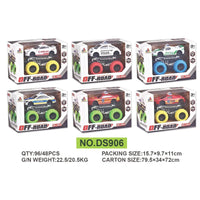 HKM-371859 Inertial Alloy Die-Cast Off-Road Climb Truck Toy with Big Wheels for Ages 3 and Up